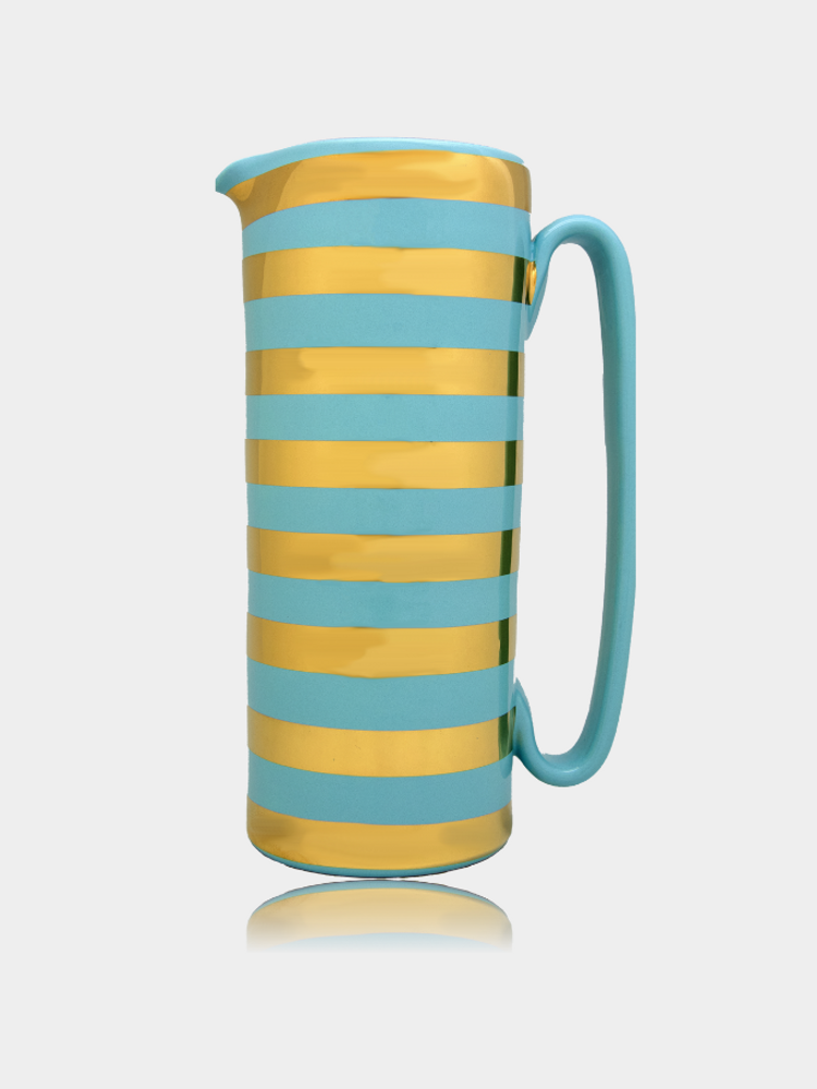 Homewear - « Serlio » | Collection Gondolière | Carafe en céramique en or 24 carats - TUTTOATTACCATO