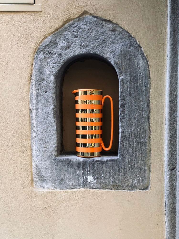 Homewear - « Serlio » | Collection Gondolière | Carafe en céramique en or 24 carats - TUTTOATTACCATO
