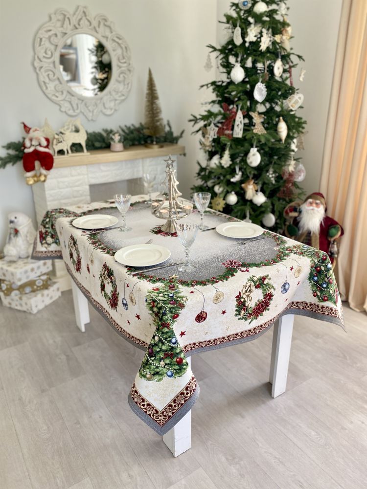 Nappes - Nappe de Noël. Nappe du Nouvel An. Nappe en tapisserie - LIMASO