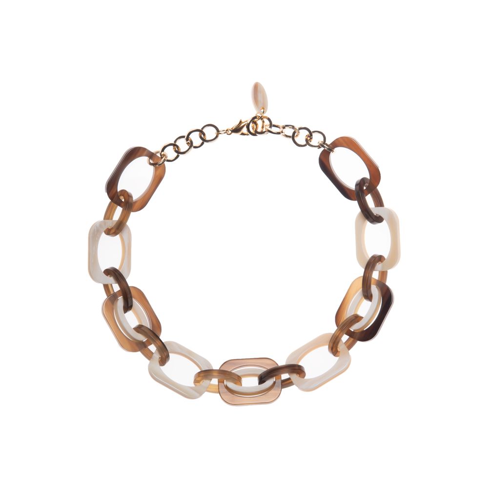 Jewelry - collier mi doublé beige/ brown - CATH•S