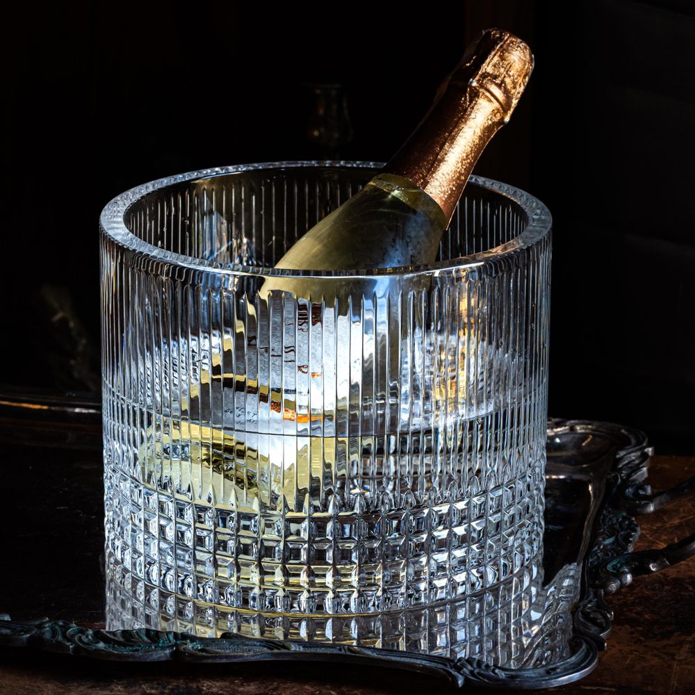Caskets and boxes - Maestra Cut Crystal Ice Bucket - LEONE DI FIUME