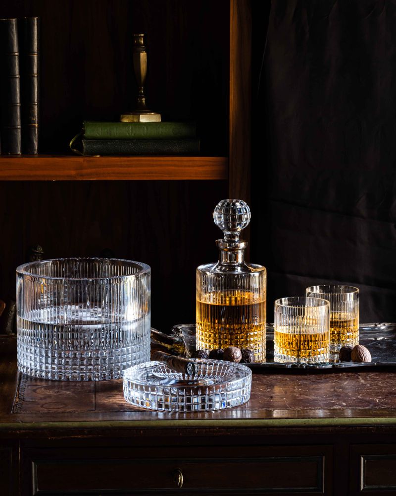 Caskets and boxes - Maestra Cut Crystal Ice Bucket - LEONE DI FIUME