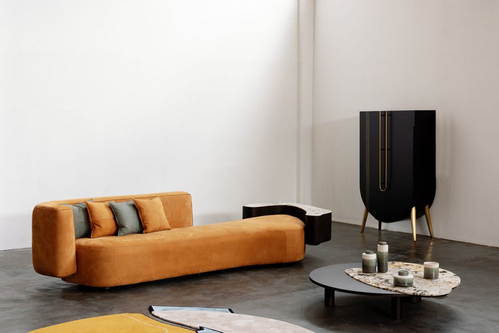 Boîtes de rangement - Meuble de Bar Saqris Moderne, Noir, Fabriqué à la Main au Portugal par Greenapple - GREENAPPLE DESIGN INTERIORS