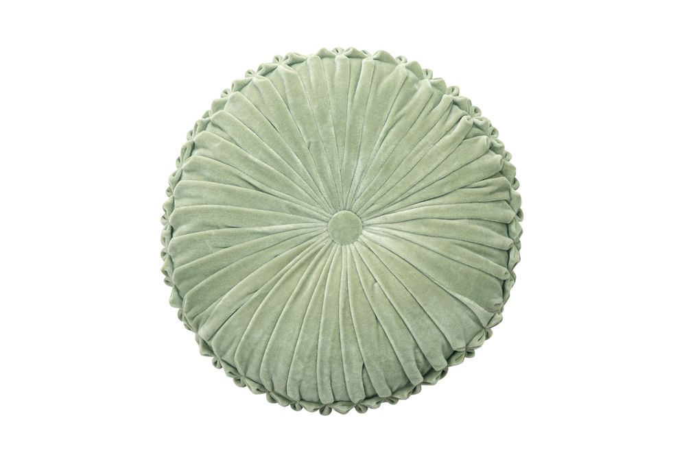 Couettes et oreillers - Coussin rond en velours - 16 pouces - CASA AMAROSA
