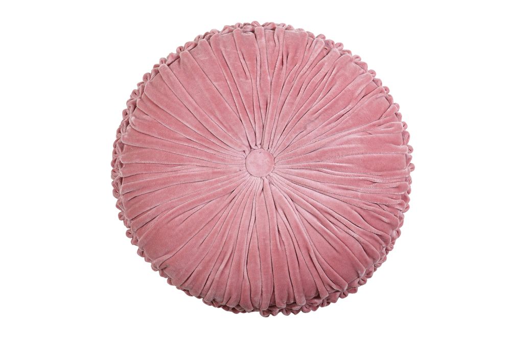 Couettes et oreillers - Coussin rond en velours - 16 pouces - CASA AMAROSA