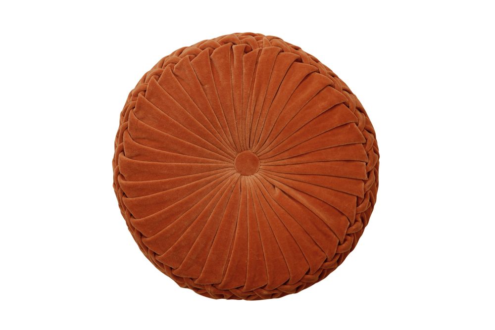Couettes et oreillers - Coussin rond en velours - 16 pouces - CASA AMAROSA