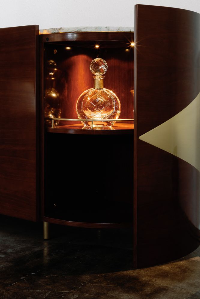 Buffets - Bar à Whisky Olival Moderne, Brun Rougeâtre, Fabriqué à la Main au Portugal par Greenapple - GREENAPPLE DESIGN INTERIORS