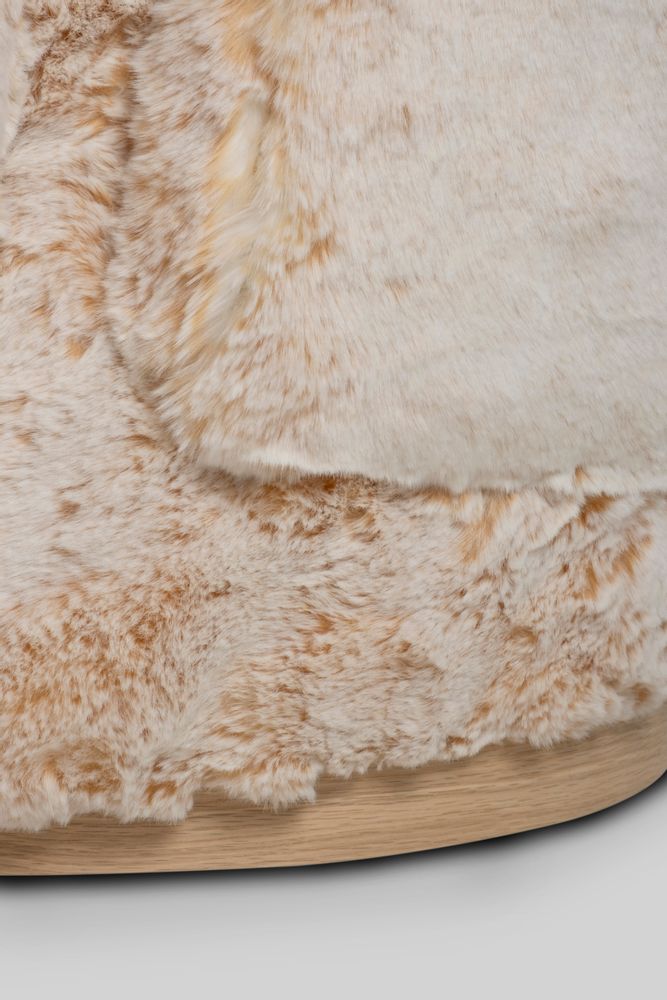 Armchairs - Greenapple Armchair, Grass Armchair, Light Orange Faux Fur, Handmade in Portugal - GREENAPPLE DESIGN INTERIORS