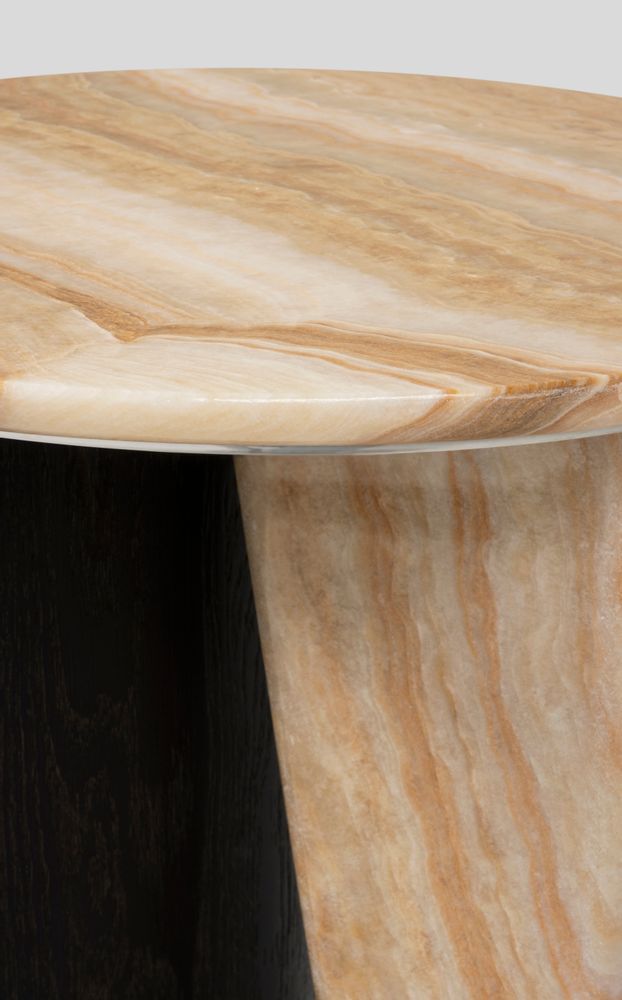 Coffee tables - Greenapple Side Table, Foice Side Table, Shadow Onyx, Handmade in Portugal - GREENAPPLE DESIGN INTERIORS