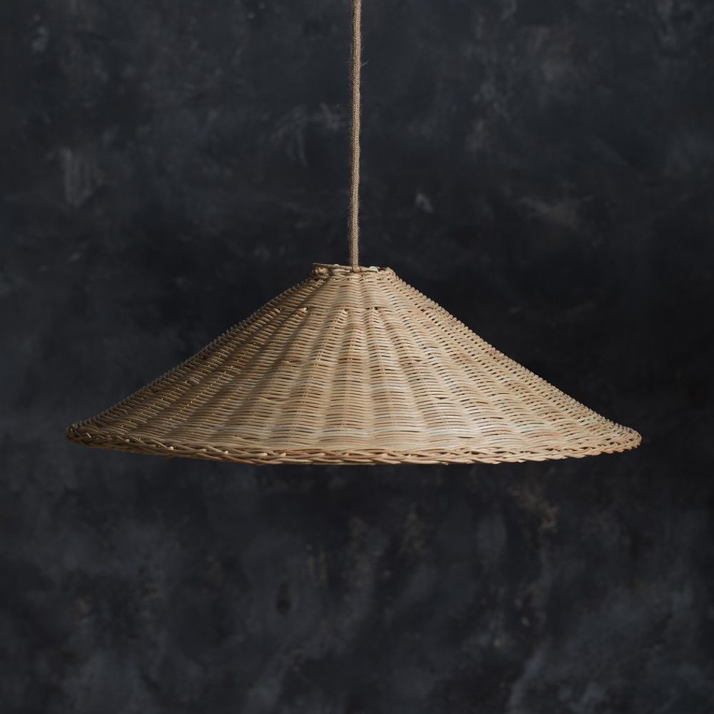 Ceiling lights - Rattan Topi Lamp - MAHE HOMEWARE