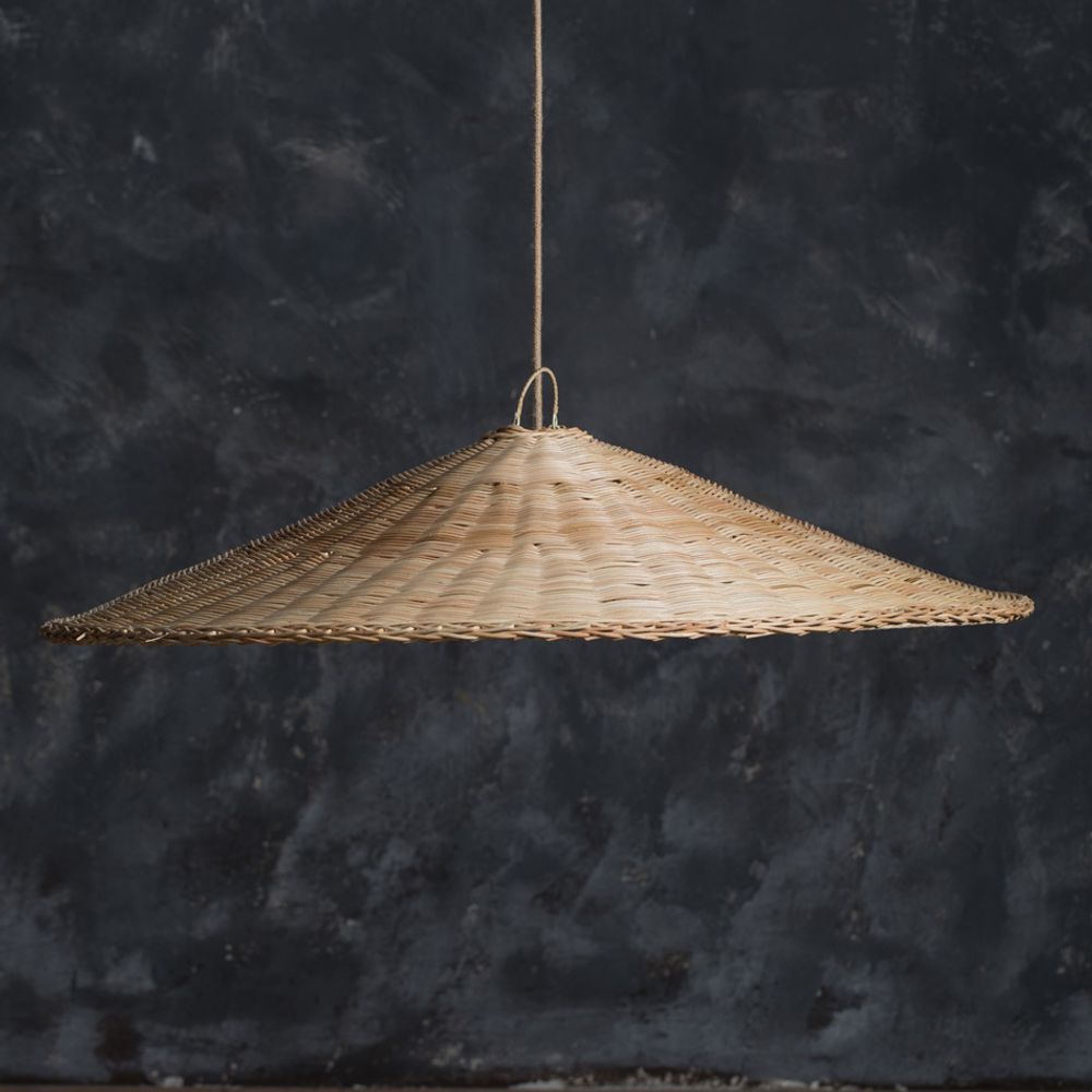 Ceiling lights - Rattan Topi Lamp - MAHE HOMEWARE