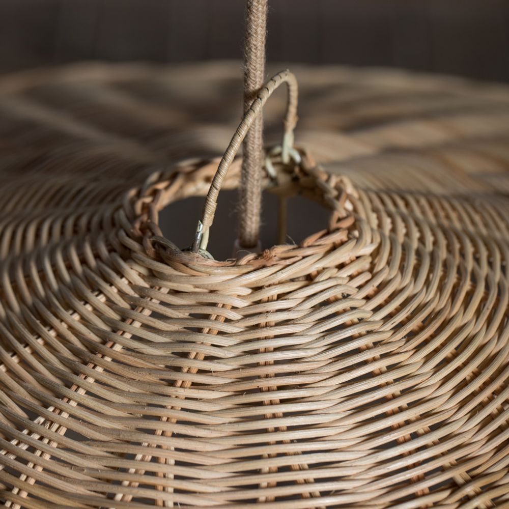 Ceiling lights - Rattan Topi Lamp - MAHE HOMEWARE