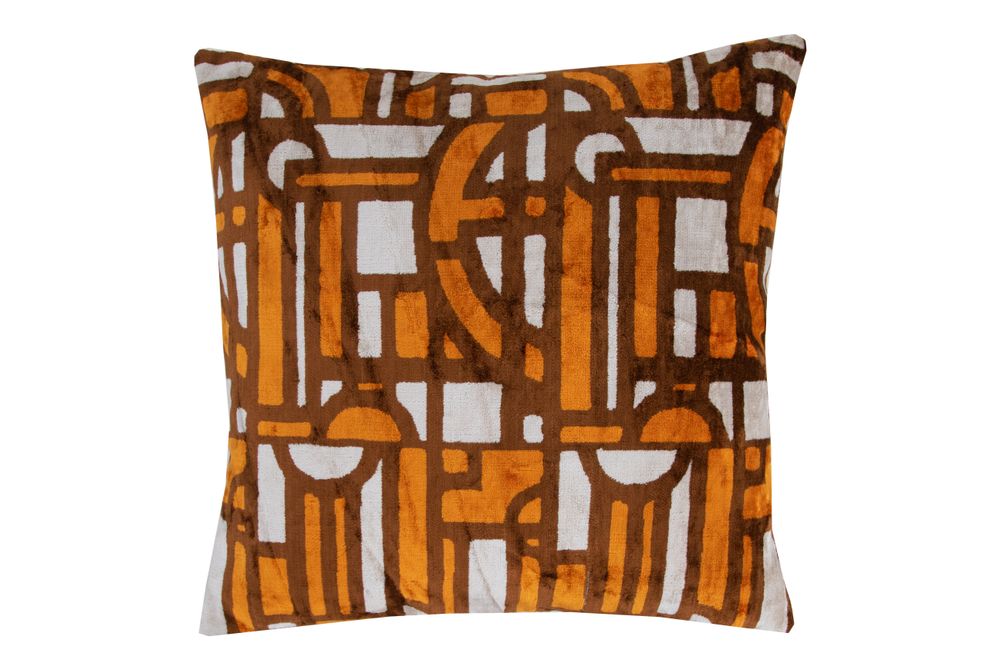 Coussins - Housse de coussin en velours İkat - DESIGNED BY CIHAN