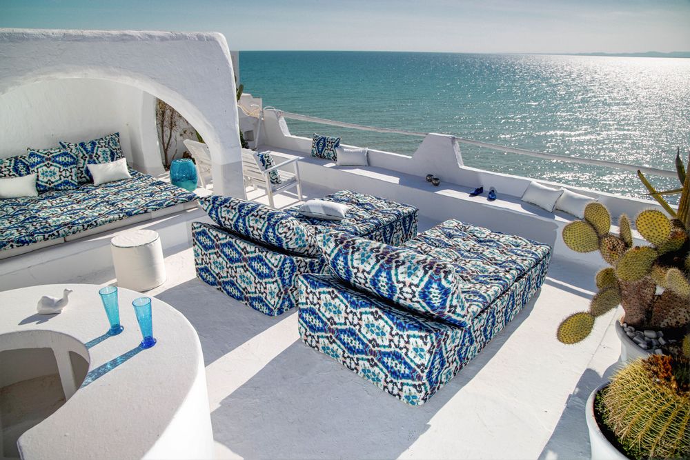 Canapés de jardin - CHAISE LONGUE DAYBED LIBERTY CYCLADES. - BERENGERE LEROY