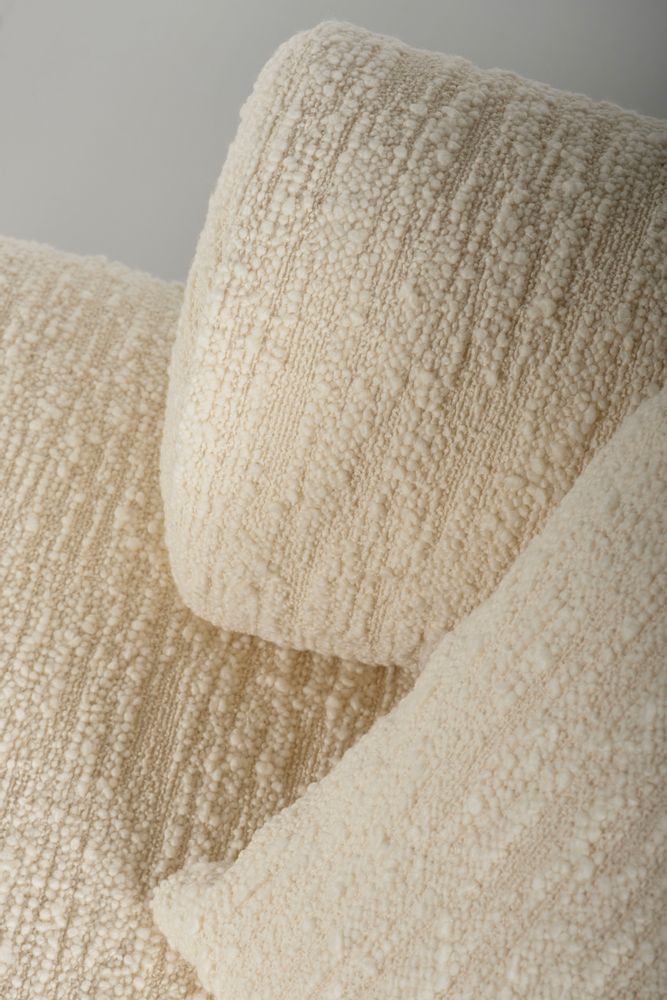 Sofas - Greenapple Chaise Longue, Twins Chaise, Beige Bouclé, Handmade in Portugal - GREENAPPLE DESIGN INTERIORS