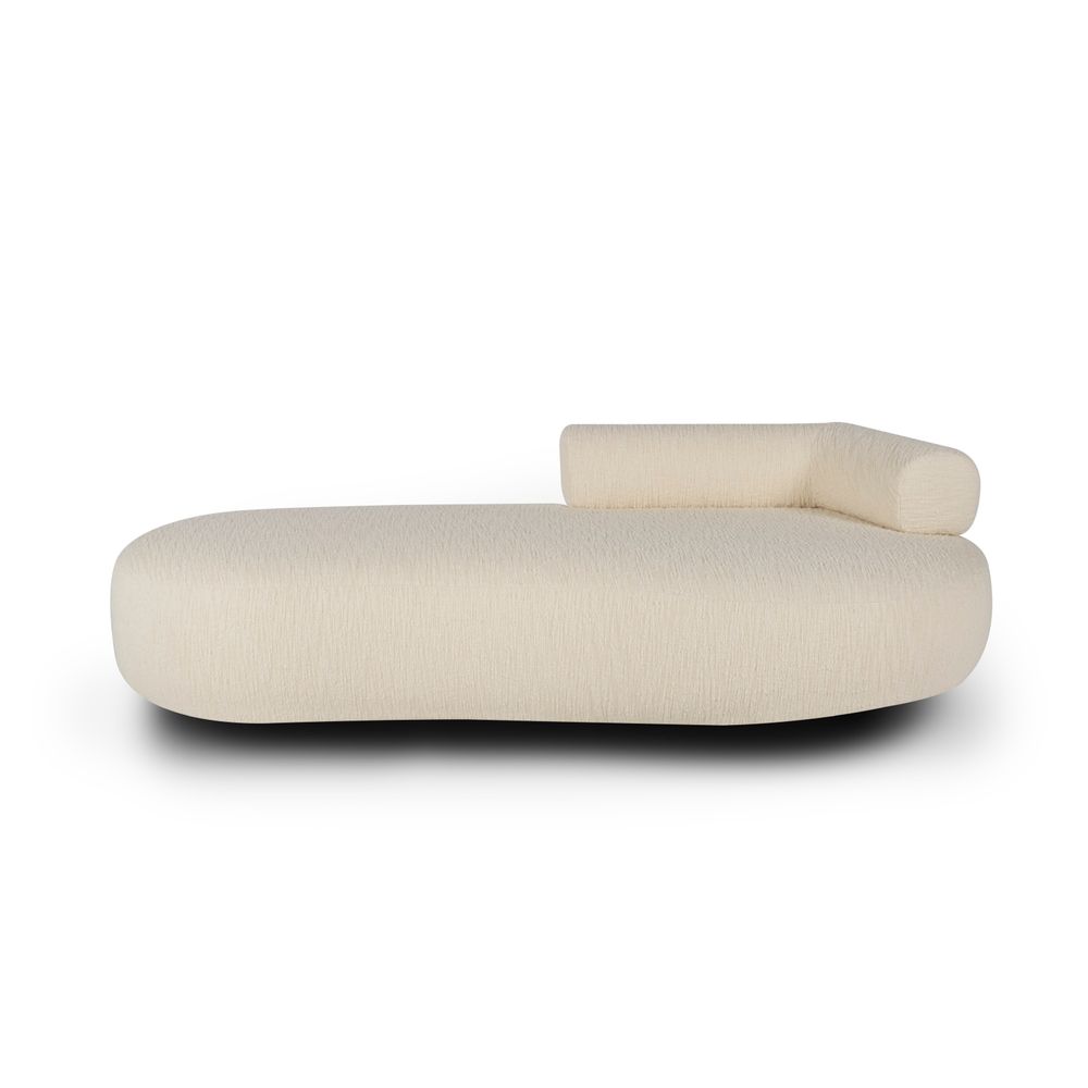 Sofas - Greenapple Chaise Longue, Twins Chaise, Beige Bouclé, Handmade in Portugal - GREENAPPLE DESIGN INTERIORS