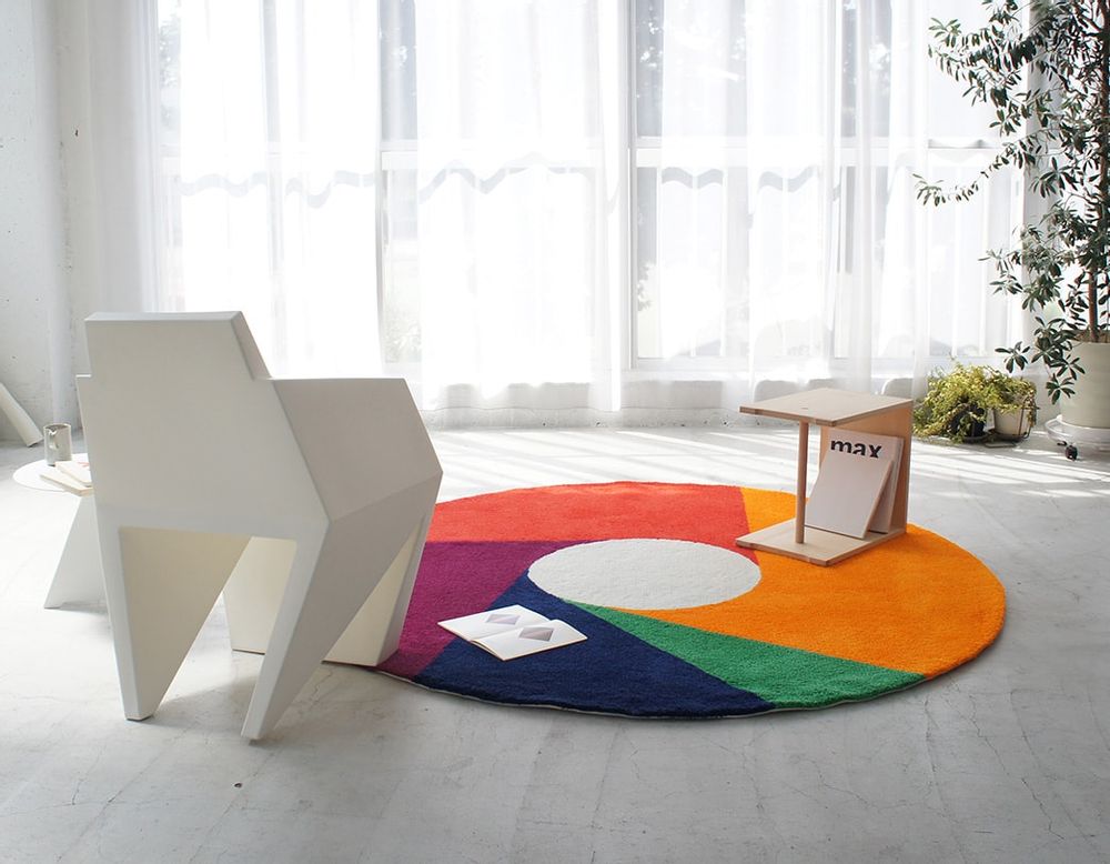 Fabrics - Max Bill Art Rug COLOR WHEEL - METROCS