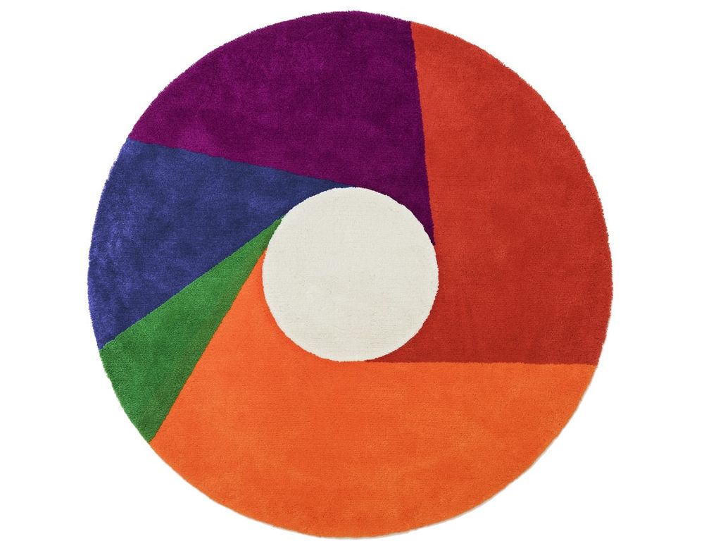 Fabrics - Max Bill Art Rug COLOR WHEEL - METROCS