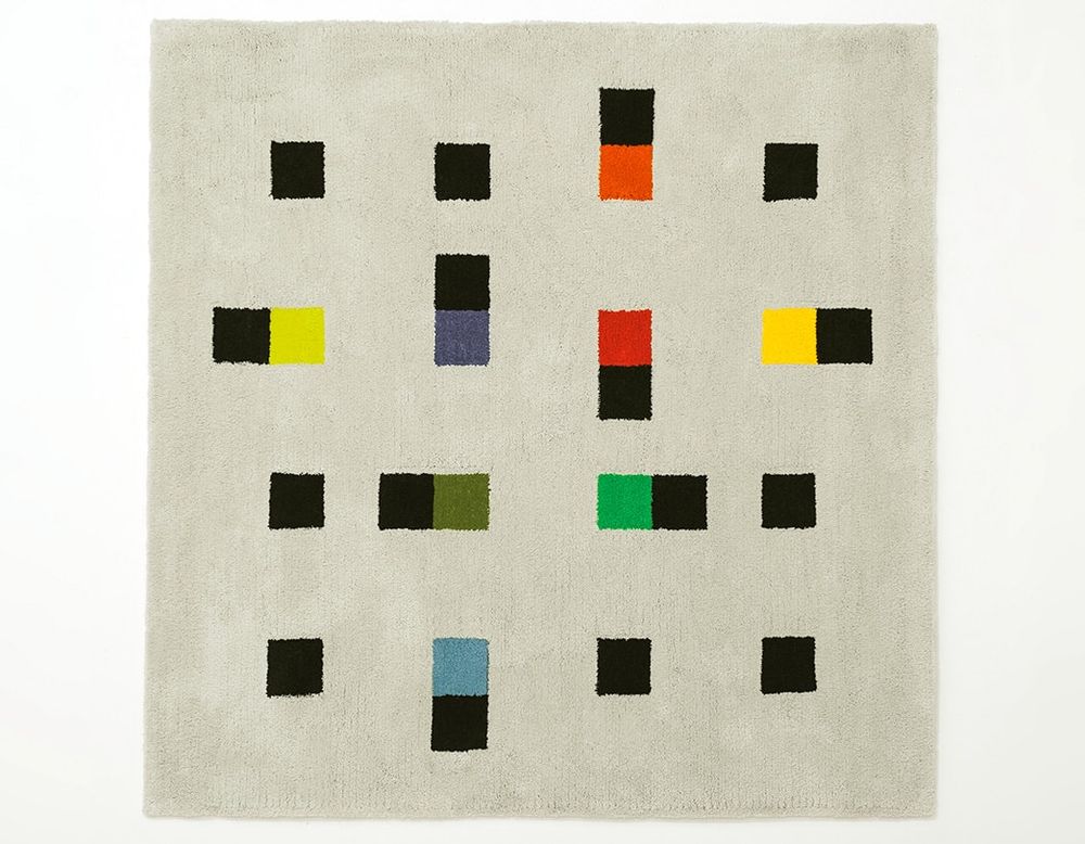 Rugs - Max Bill Art Rug COLORFUL ACCENTS - METROCS