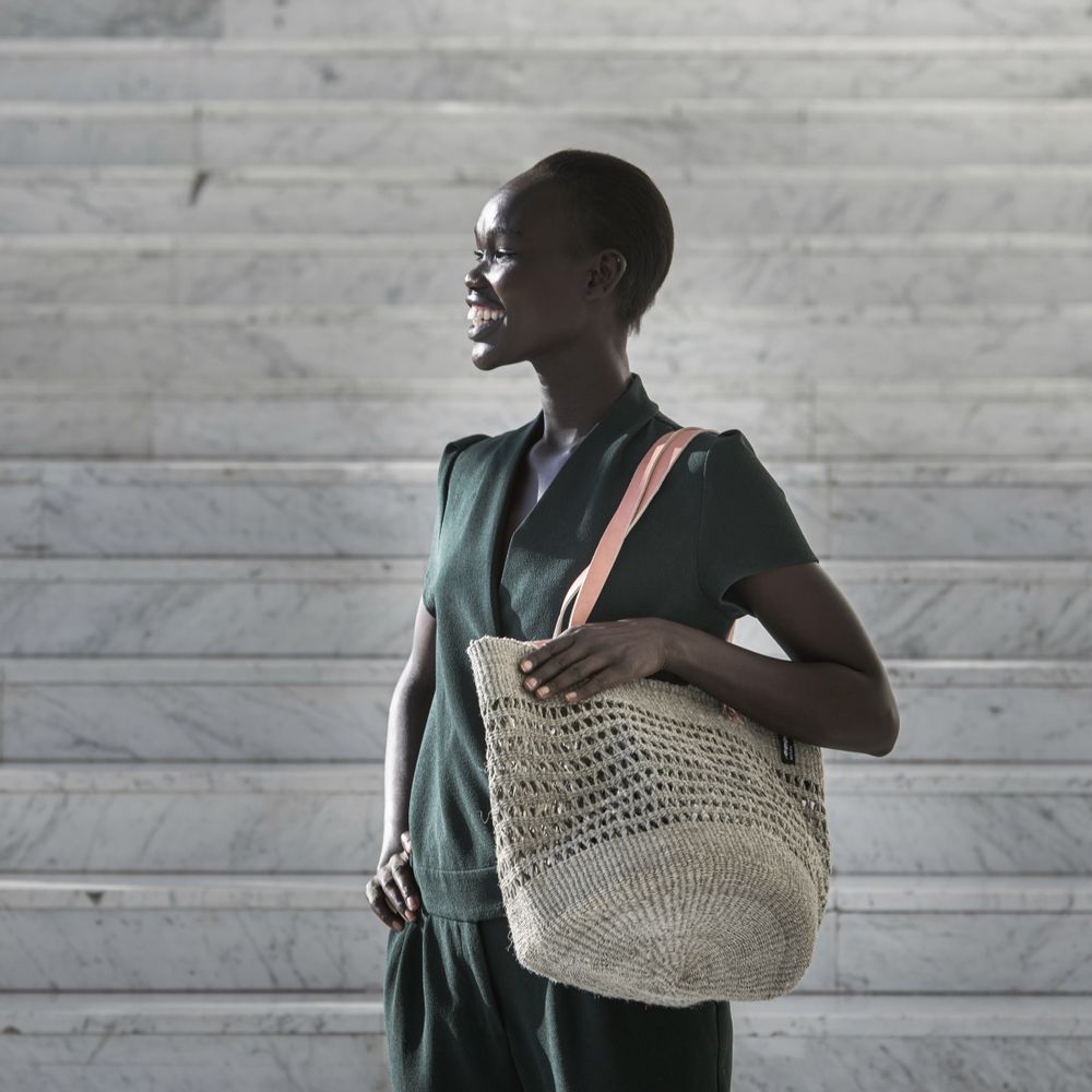 Objets design - Paniers à provisions en tissu ouvert Kiondo - MIFUKO