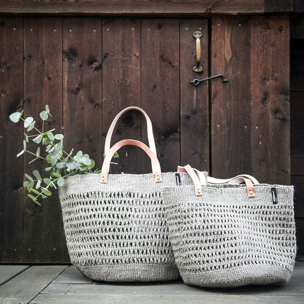 Objets design - Paniers à provisions en tissu ouvert Kiondo - MIFUKO