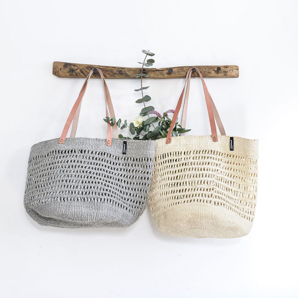 Objets design - Paniers à provisions en tissu ouvert Kiondo - MIFUKO