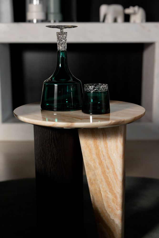 Coffee tables - Greenapple Side Table, Foice Side Table, Shadow Onyx, Handmade in Portugal - GREENAPPLE DESIGN INTERIORS
