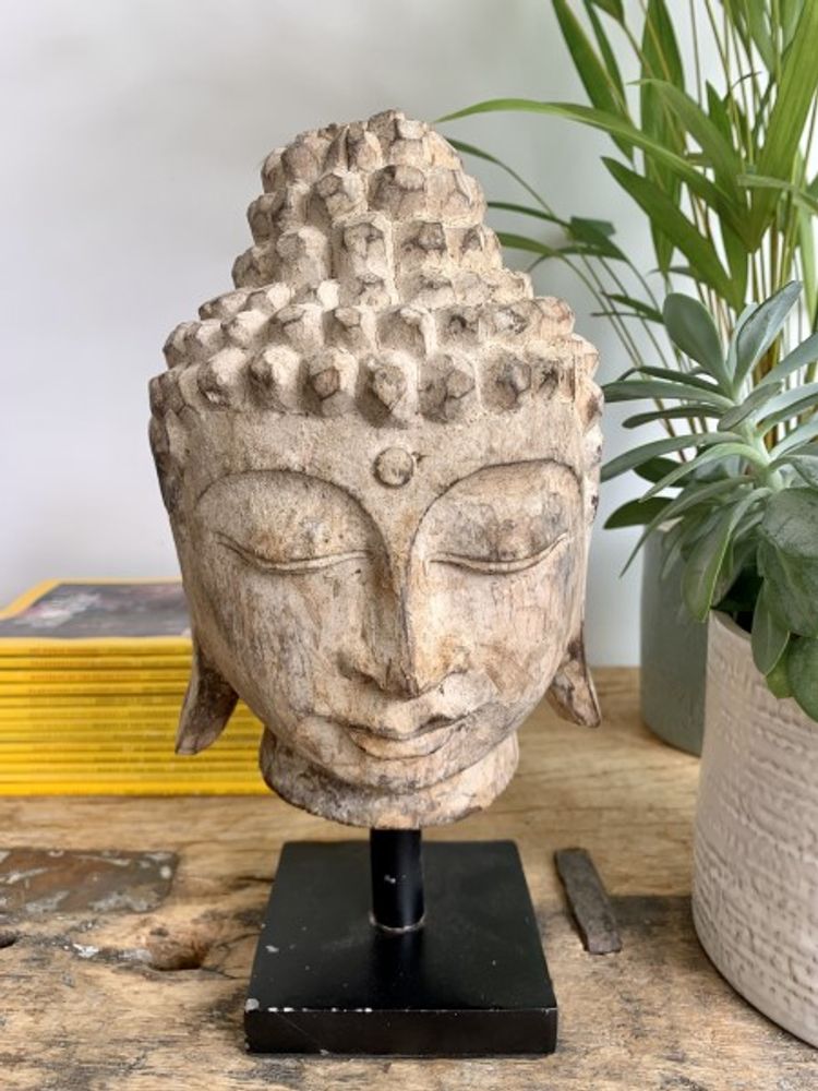 Sculptures, statuettes and miniatures - STATUES - Wooden decoration with Stand - CASA NATURA