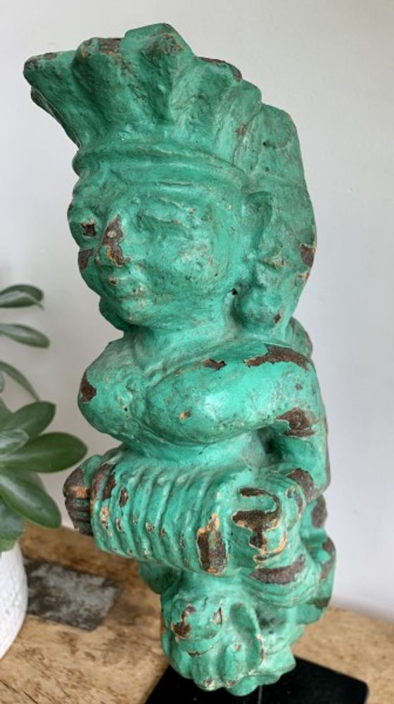 Sculptures, statuettes and miniatures - STATUES - Wooden decoration with Stand - CASA NATURA