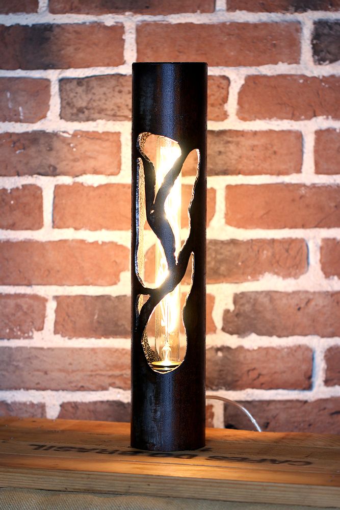 Decorative objects - 45 cm steel tube lamp - 1SECONDTEMPS