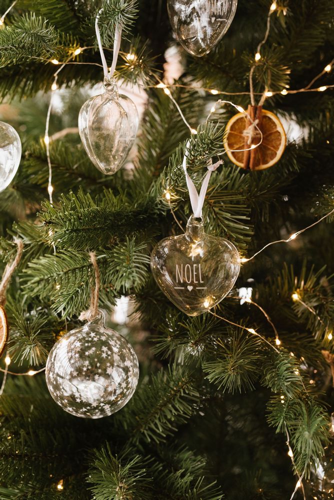 Christmas garlands and baubles - Heart baubles “Beatrice” collection - NUVOLE DI STOFFA