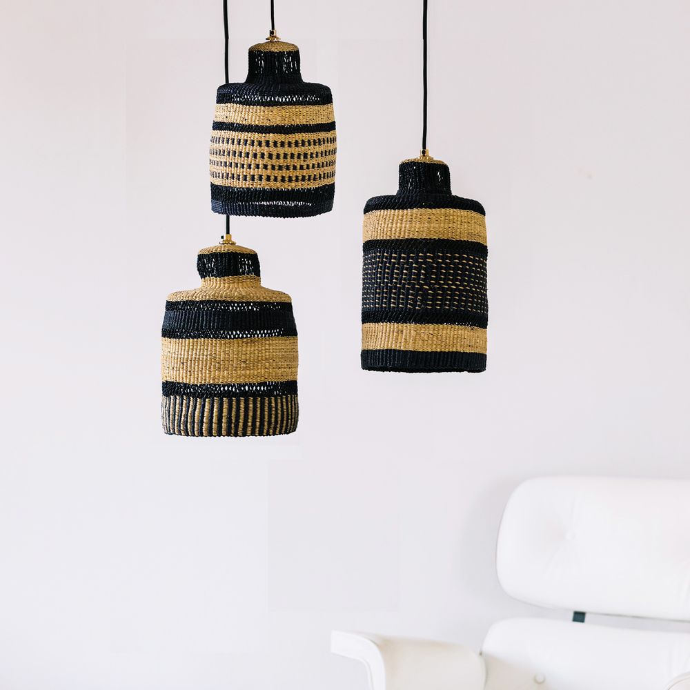 Decorative objects - Set of 3 Dot and Stripe lamps - GOLDEN EDITIONS