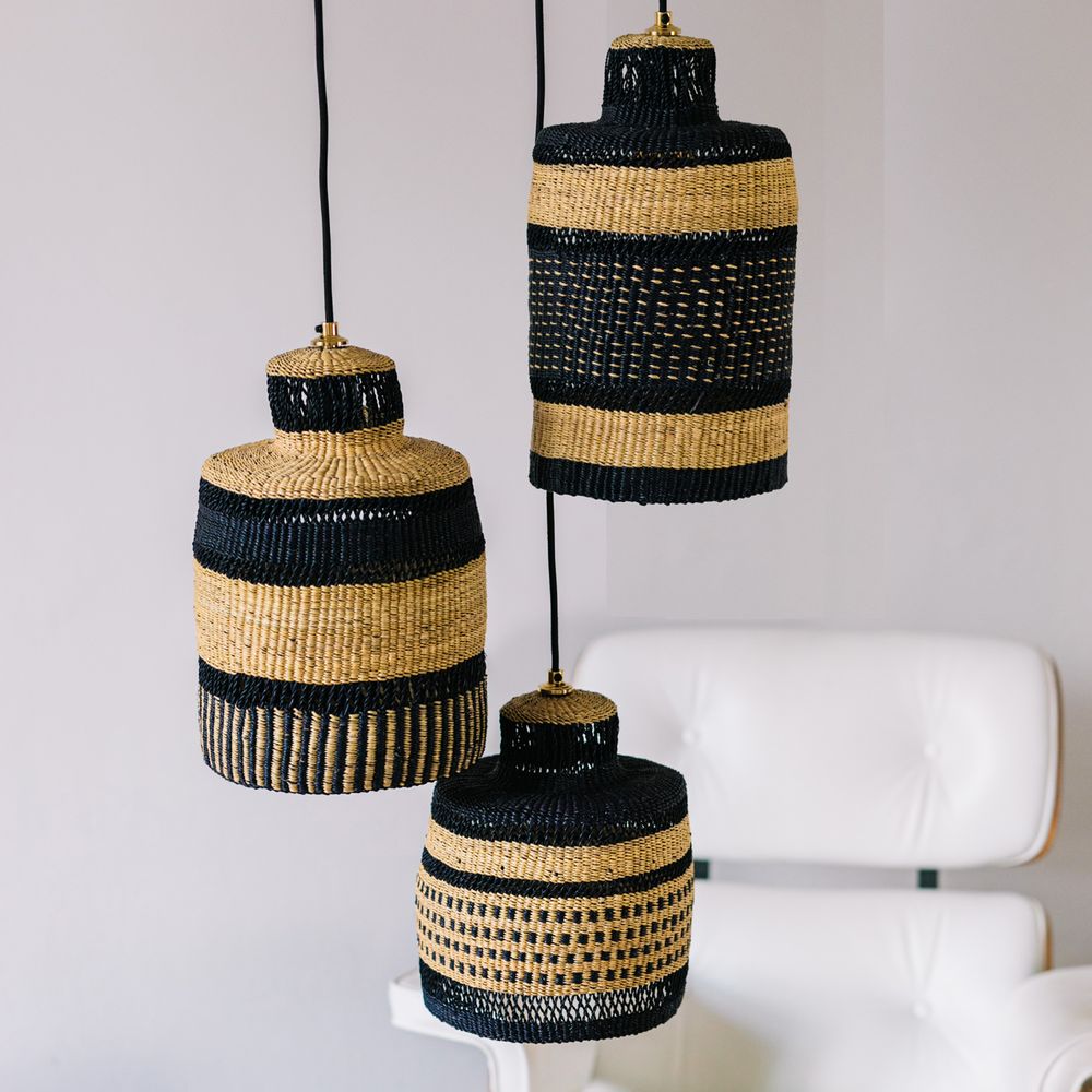 Decorative objects - Set of 3 Dot and Stripe lamps - GOLDEN EDITIONS