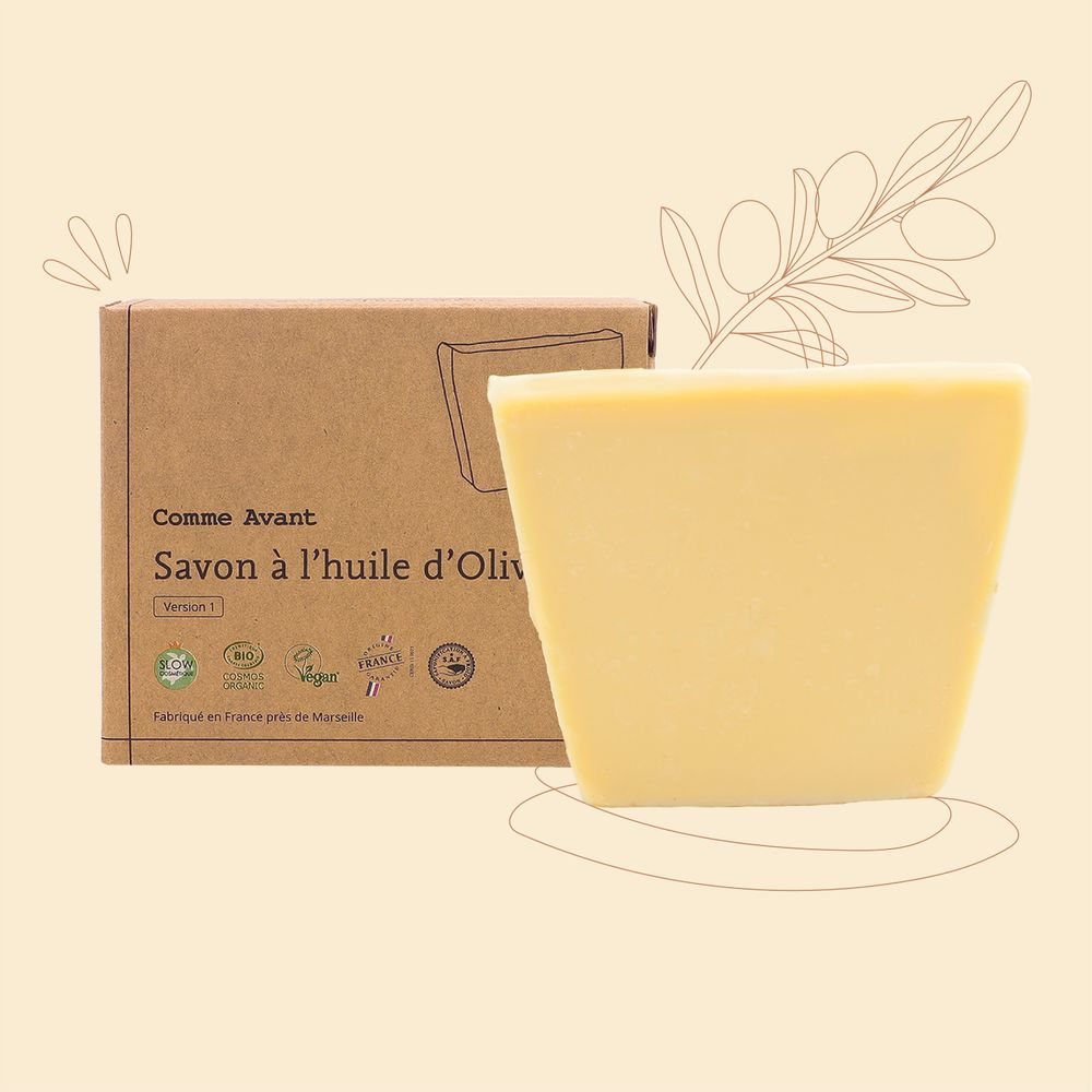 Savons - Savon saponifié à froid à l'huile d'olive - COMME AVANT