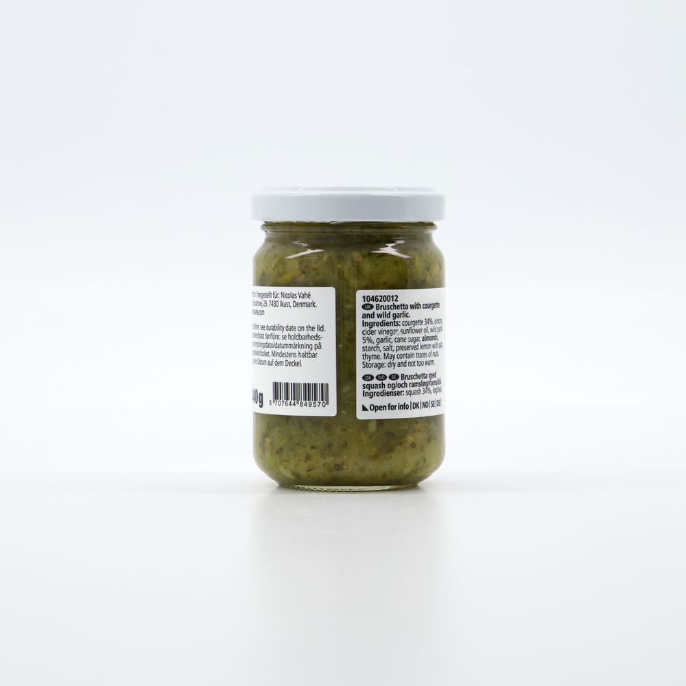 Condiments - Bruschetta, courgette & wild garlic - NICOLAS VAHÉ