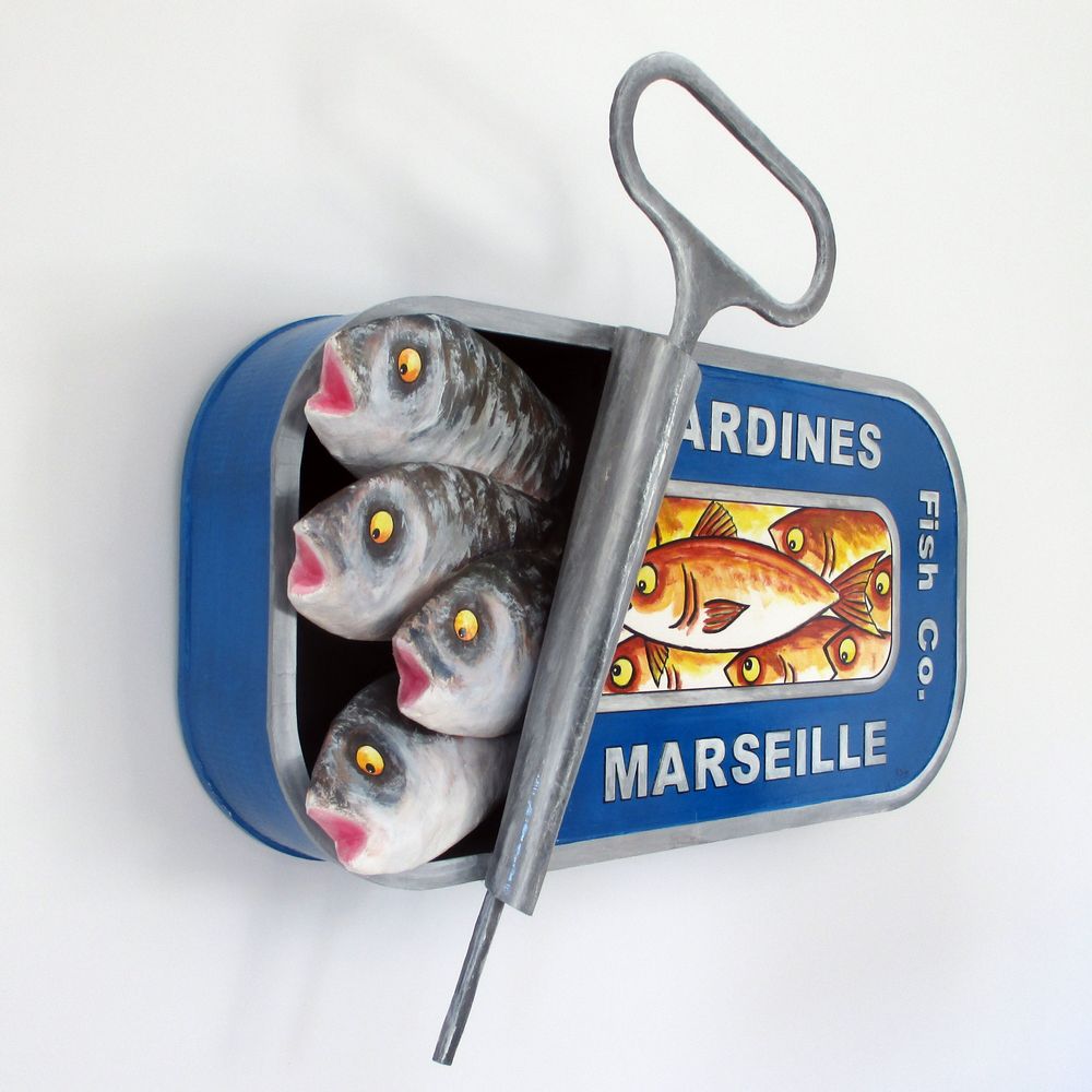 Sculptures, statuettes et miniatures - Sculptures de Conserves, format 88 x 45 x 10 cm - PHILIPPE BALAYN