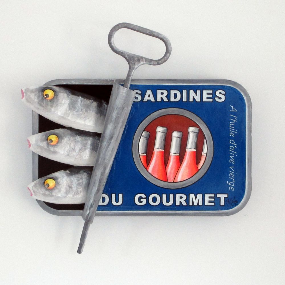 Other wall decoration - Sculptures “Canned Sardines” 44 x 25 cm - PHILIPPE BALAYN