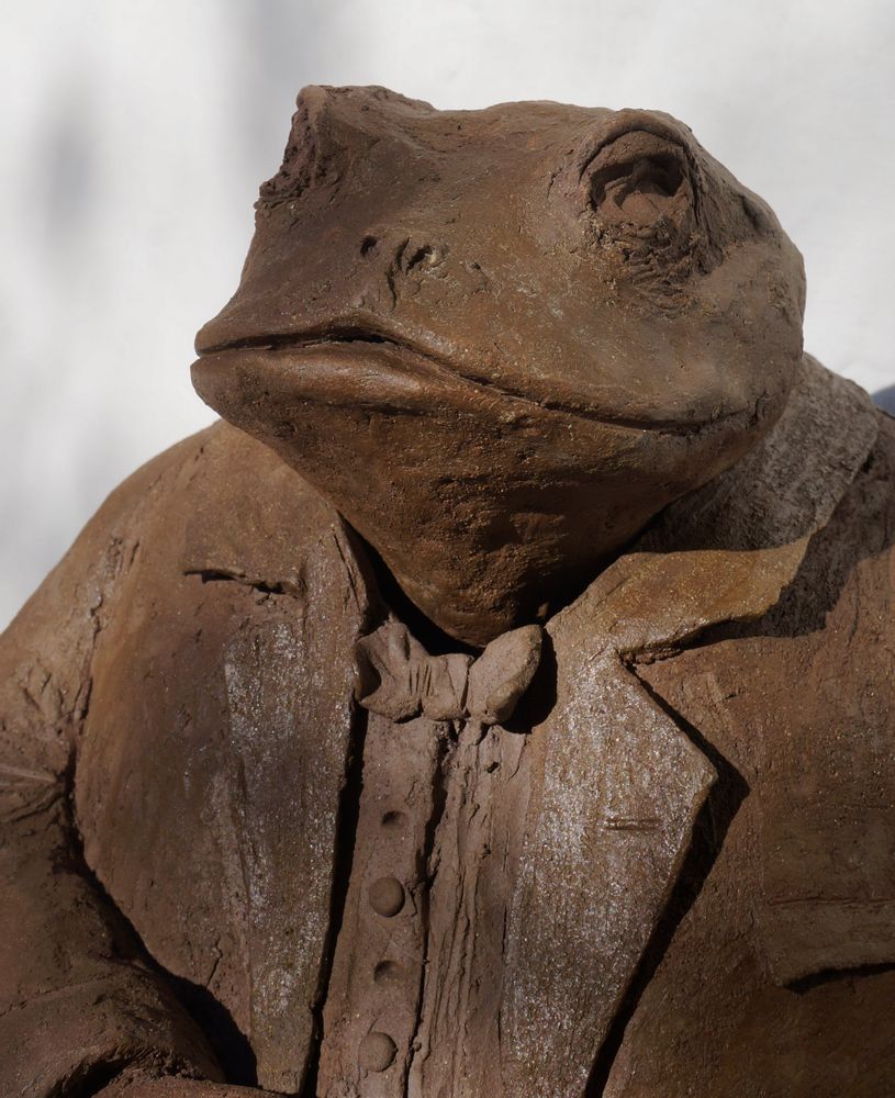 Children's decorative items - monsieur crapaud - BARBOTINE CISELET SCULPTURES