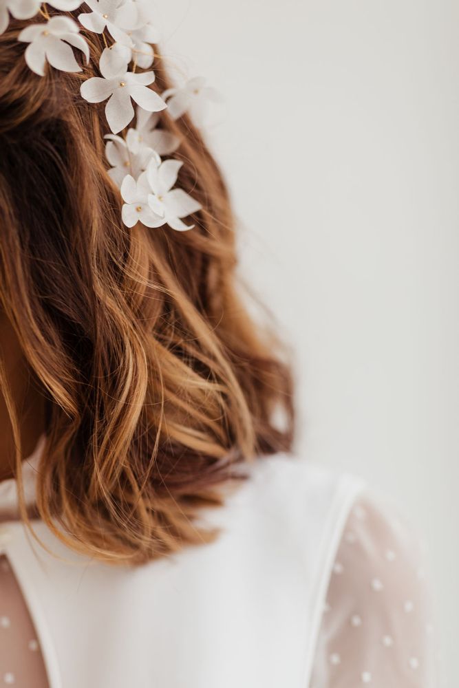 Accessoires cheveux - Ghior - Epingles à cheveux en organza de soie - AMARNAM ACCESSORIES