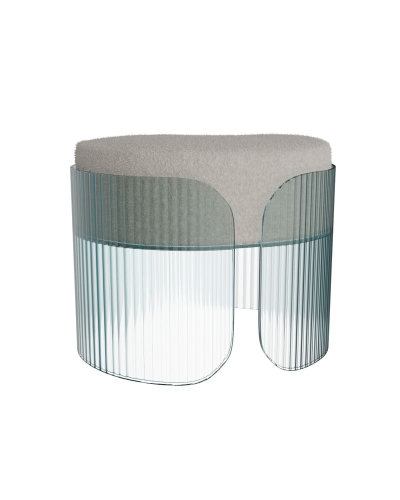 Ottomans - SUBLIME S Ottoman - GLASS VARIATIONS X BINA BAITEL