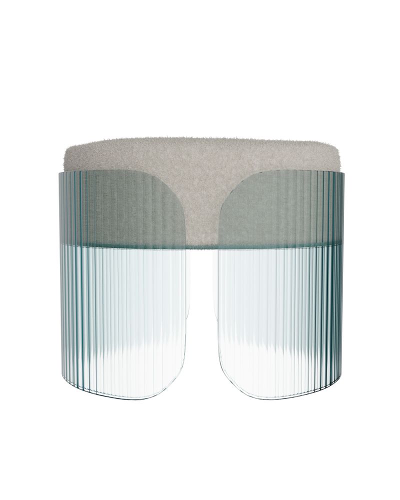 Ottomans - SUBLIME S Ottoman - GLASS VARIATIONS X BINA BAITEL