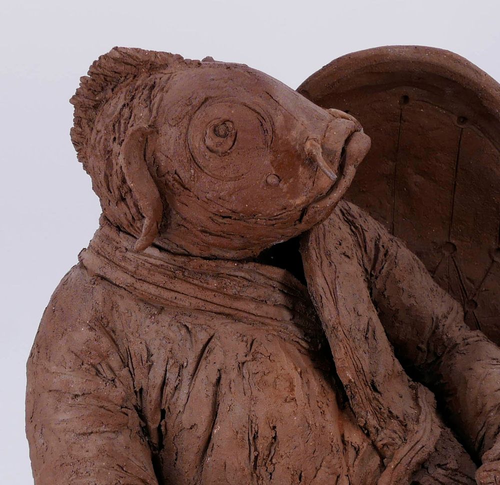 Children's decorative items - monsieur crapaud - BARBOTINE CISELET SCULPTURES