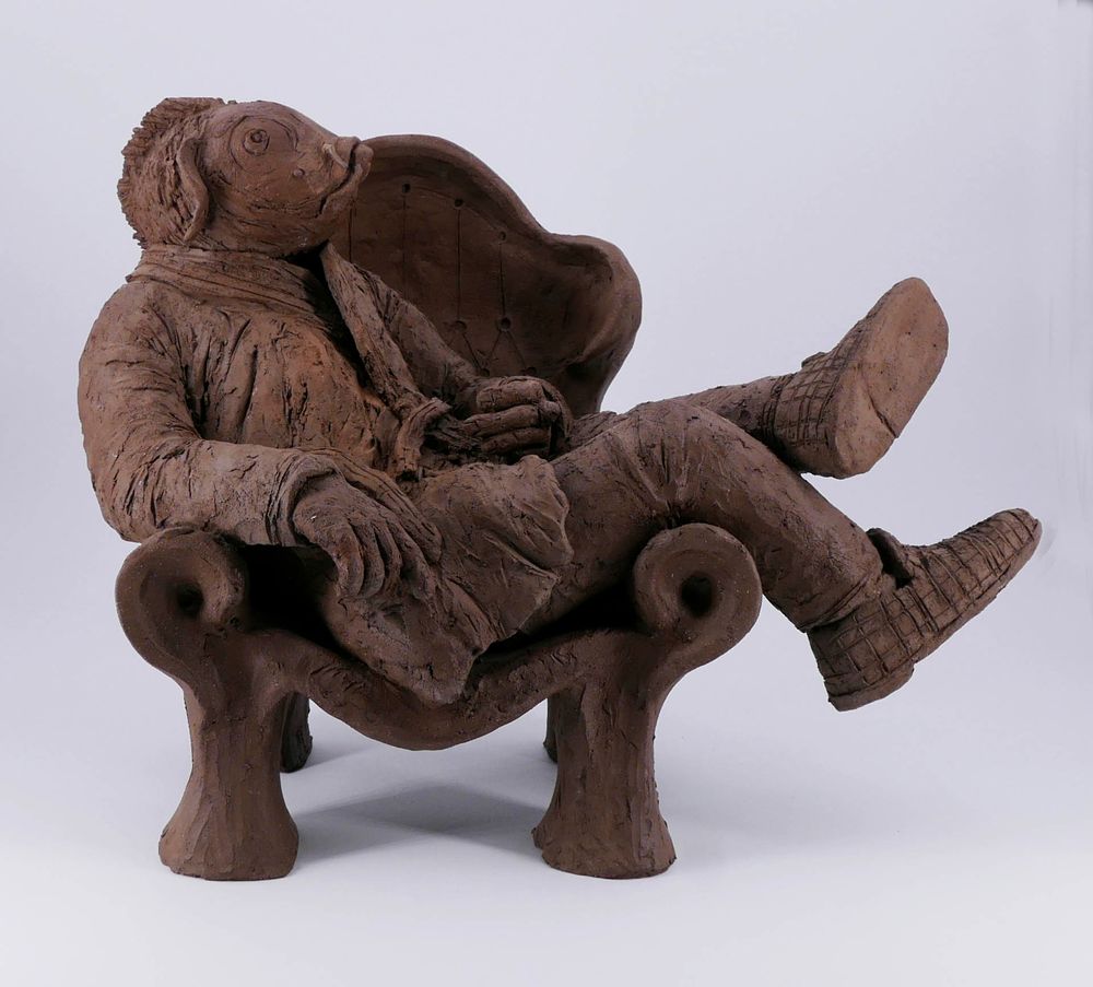 Children's decorative items - monsieur crapaud - BARBOTINE CISELET SCULPTURES