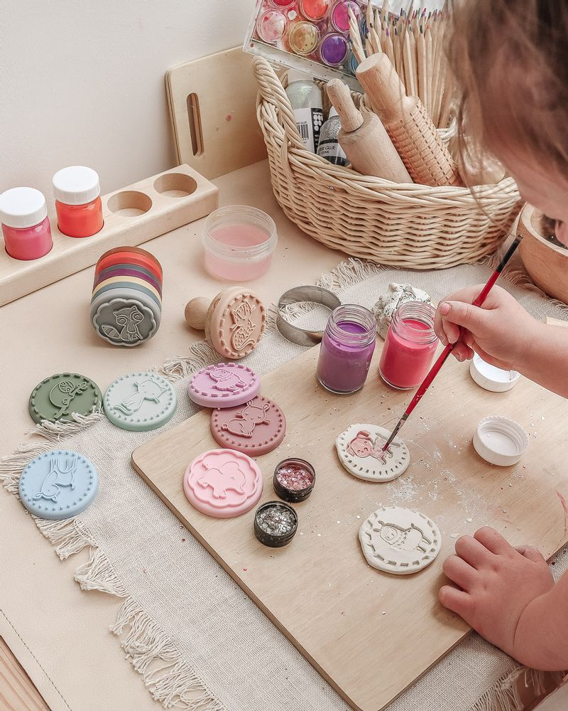 Loisirs créatifs pour enfant - Kit de tampons décoratifs en silicone - WE MIGHT BE TINY FRANCE
