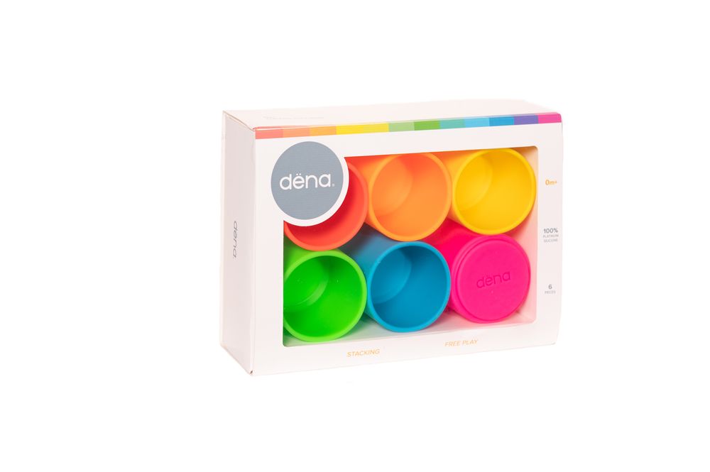 Jouets enfants - Gobelets à empiler en silicone - DËNA FRANCE