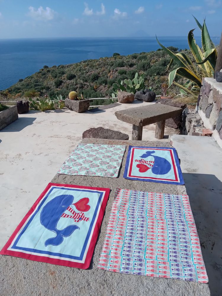Linge de table textile - Sets de table en lin et coton - BACIO DEL MARINAIO