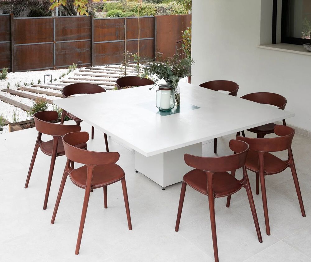 Chaises - Chaise Carol recouverte de cuir - SOL & LUNA