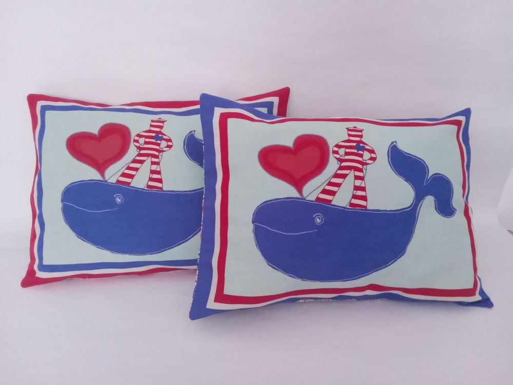 Coussins textile - Paire de coussins rectangulaires AMICI - BACIO DEL MARINAIO