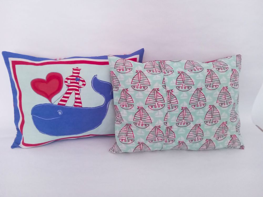 Coussins textile - Paire de coussins rectangulaires AMICI - BACIO DEL MARINAIO