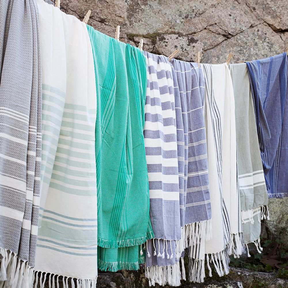 Bath towels - Striped hammam towel - MADAM STOLTZ